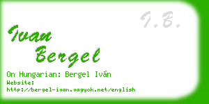 ivan bergel business card